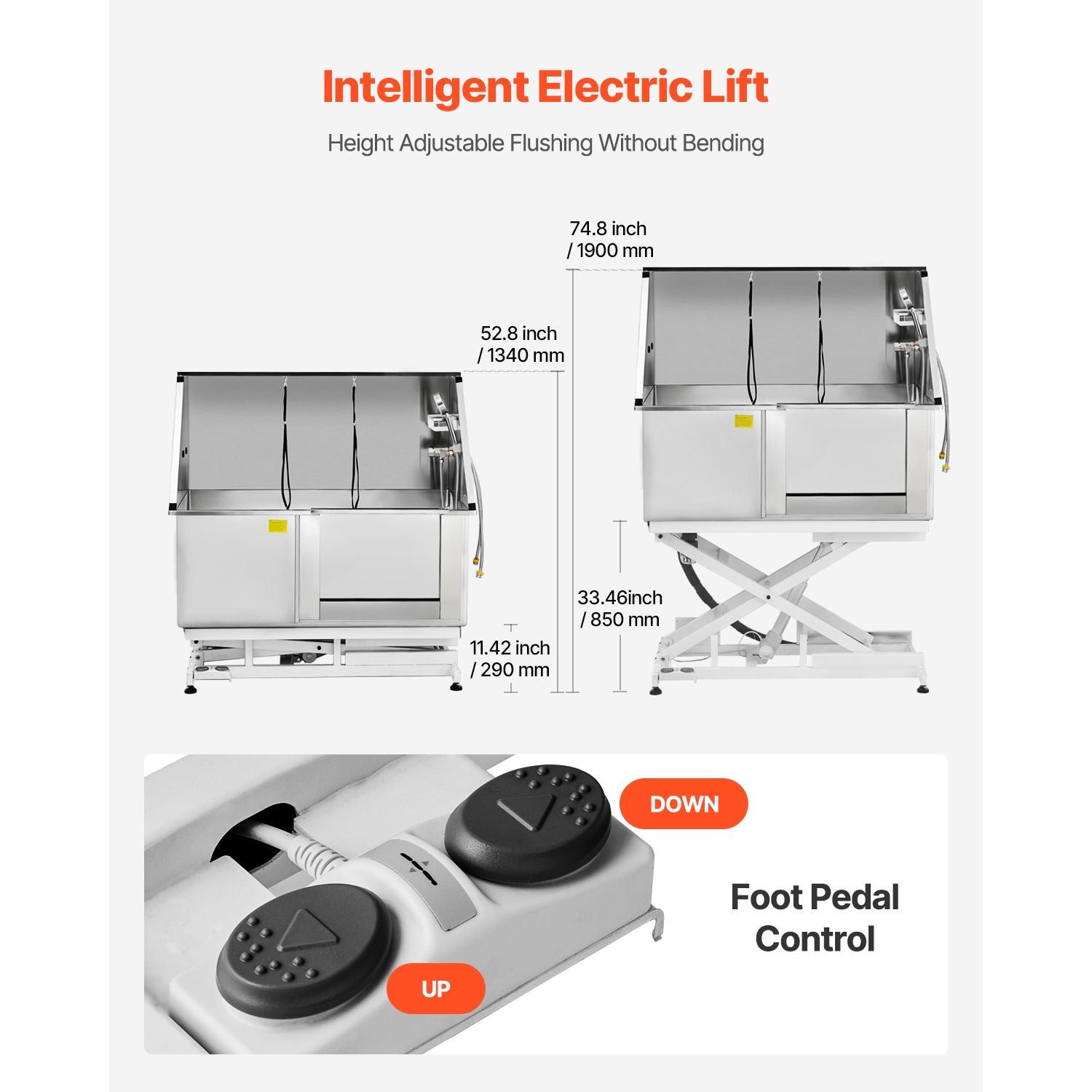 Effortless Bathing: Electric Lift Dog Washing Station for Medium & Large Pets
