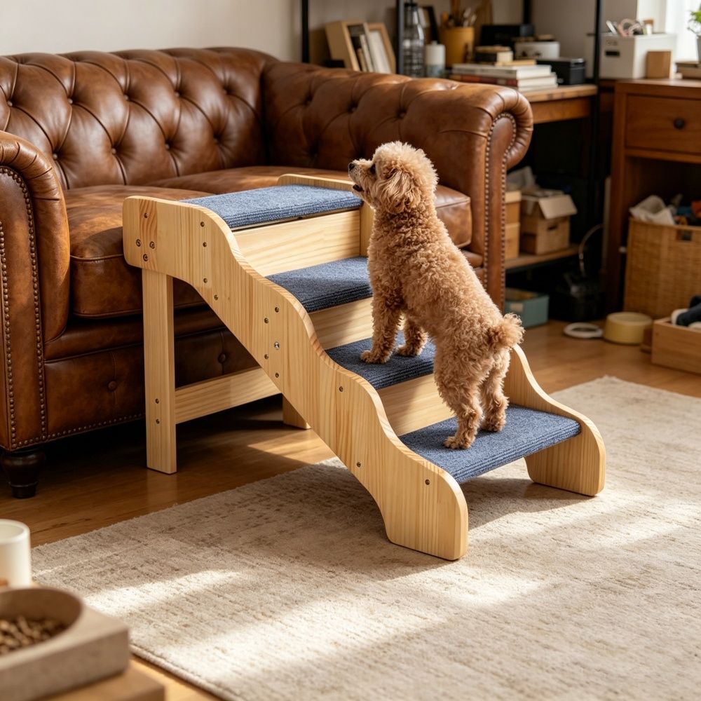 Elegant Pet Stairs with Non-Slip