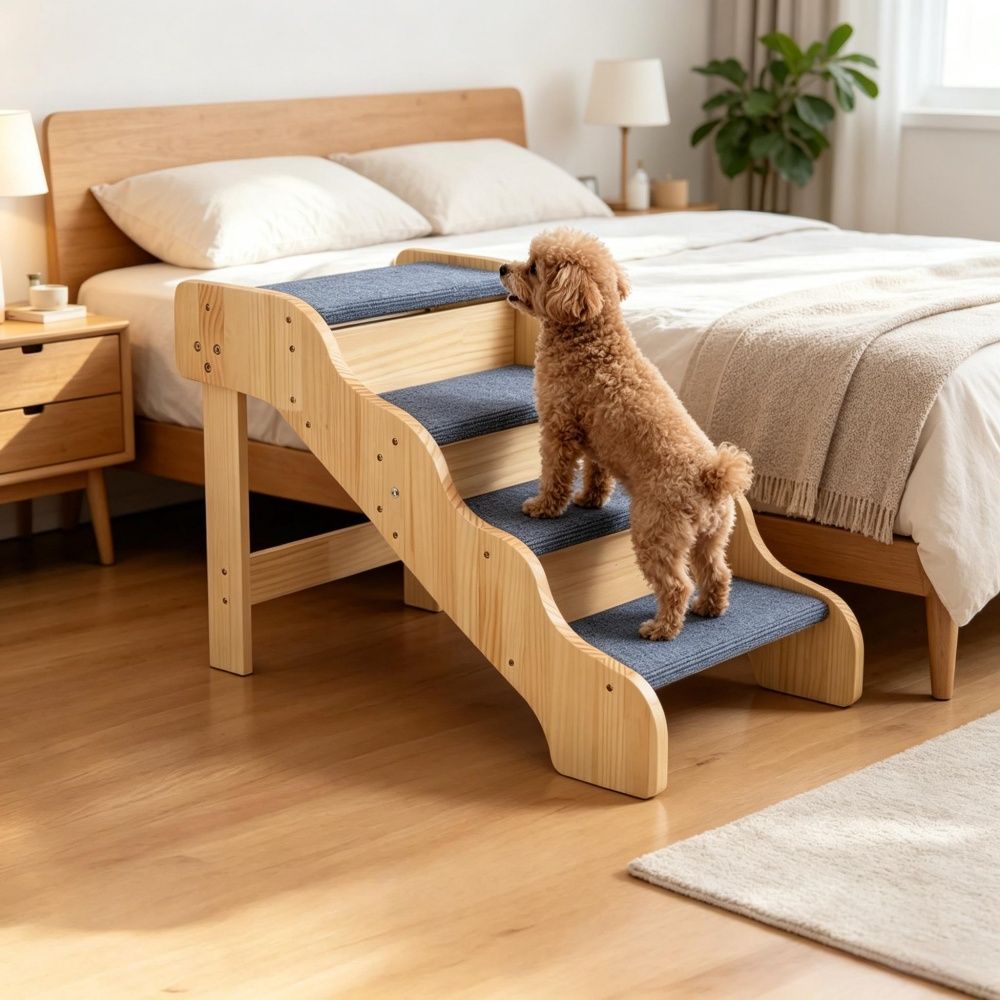 Elegant Pet Stairs with Non-Slip