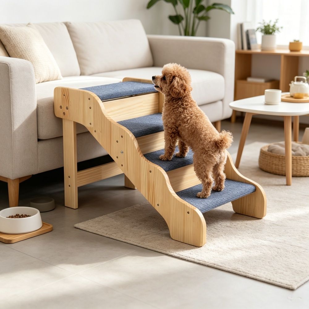 Elegant Pet Stairs with Non-Slip