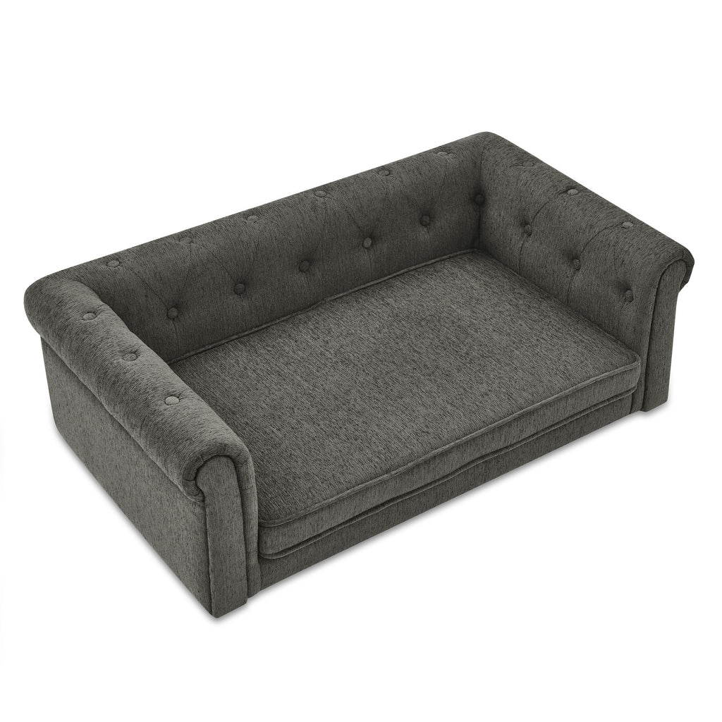 Elegant Elevated Pet Sofa Bed – Comfortable Dog Couch