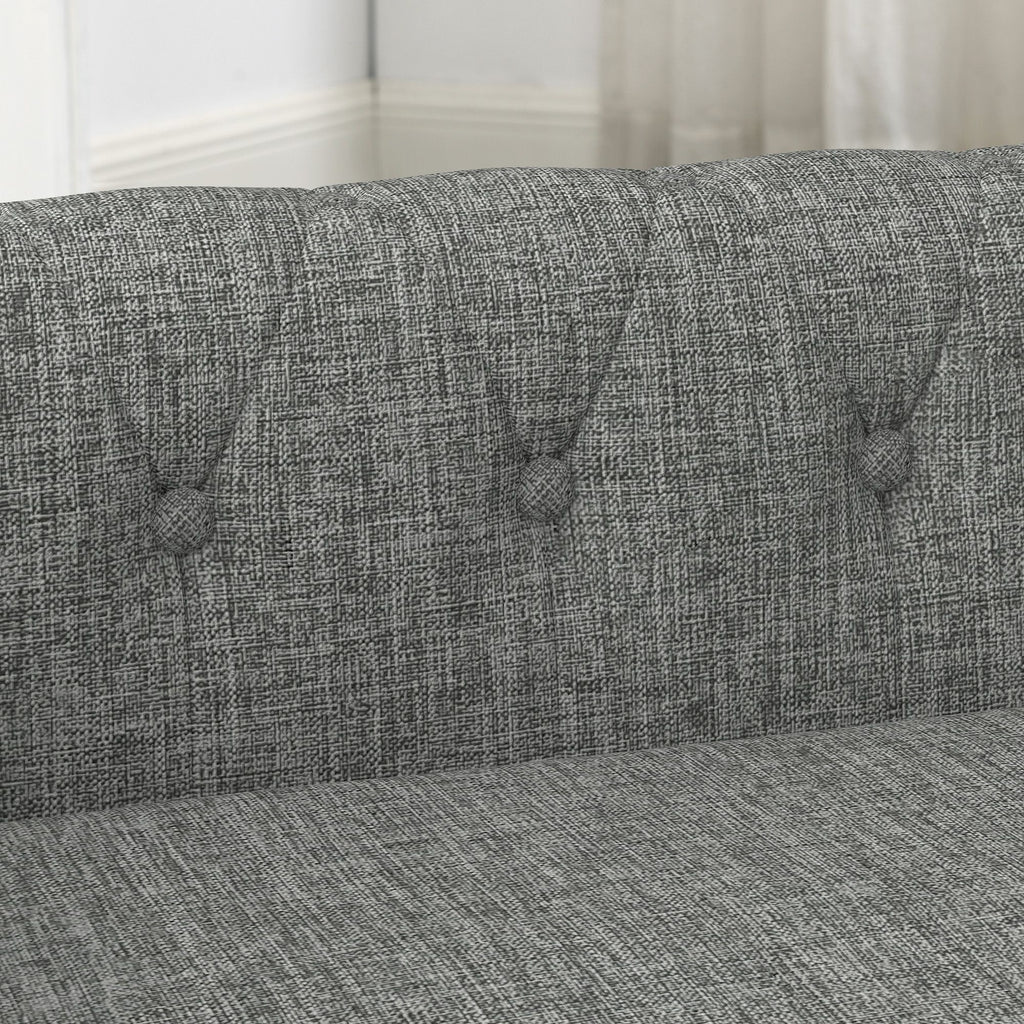Elegant Elevated Pet Sofa for Small & Medium Dogs - Linen Fabric