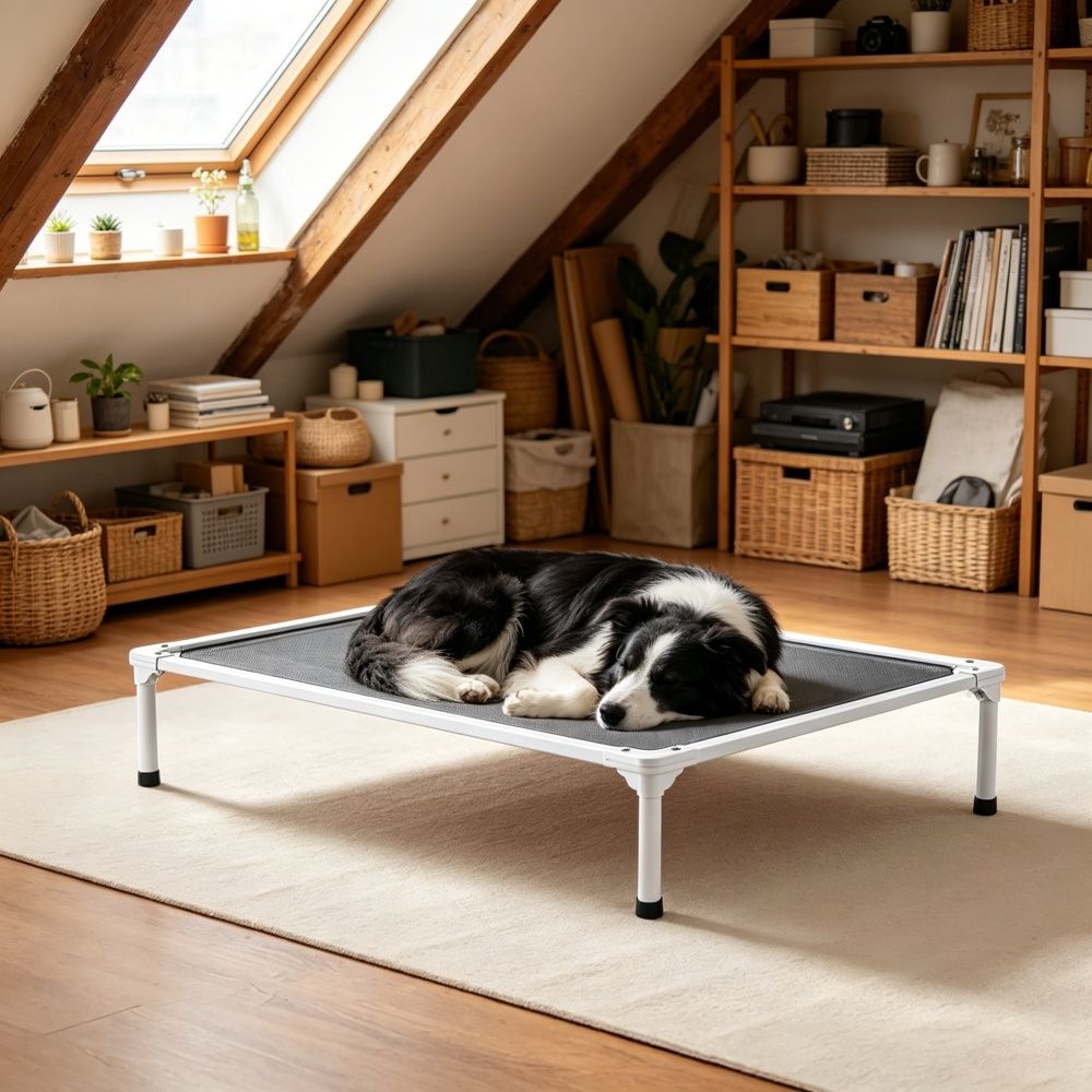 Elevated Dog Bed for Bedroom