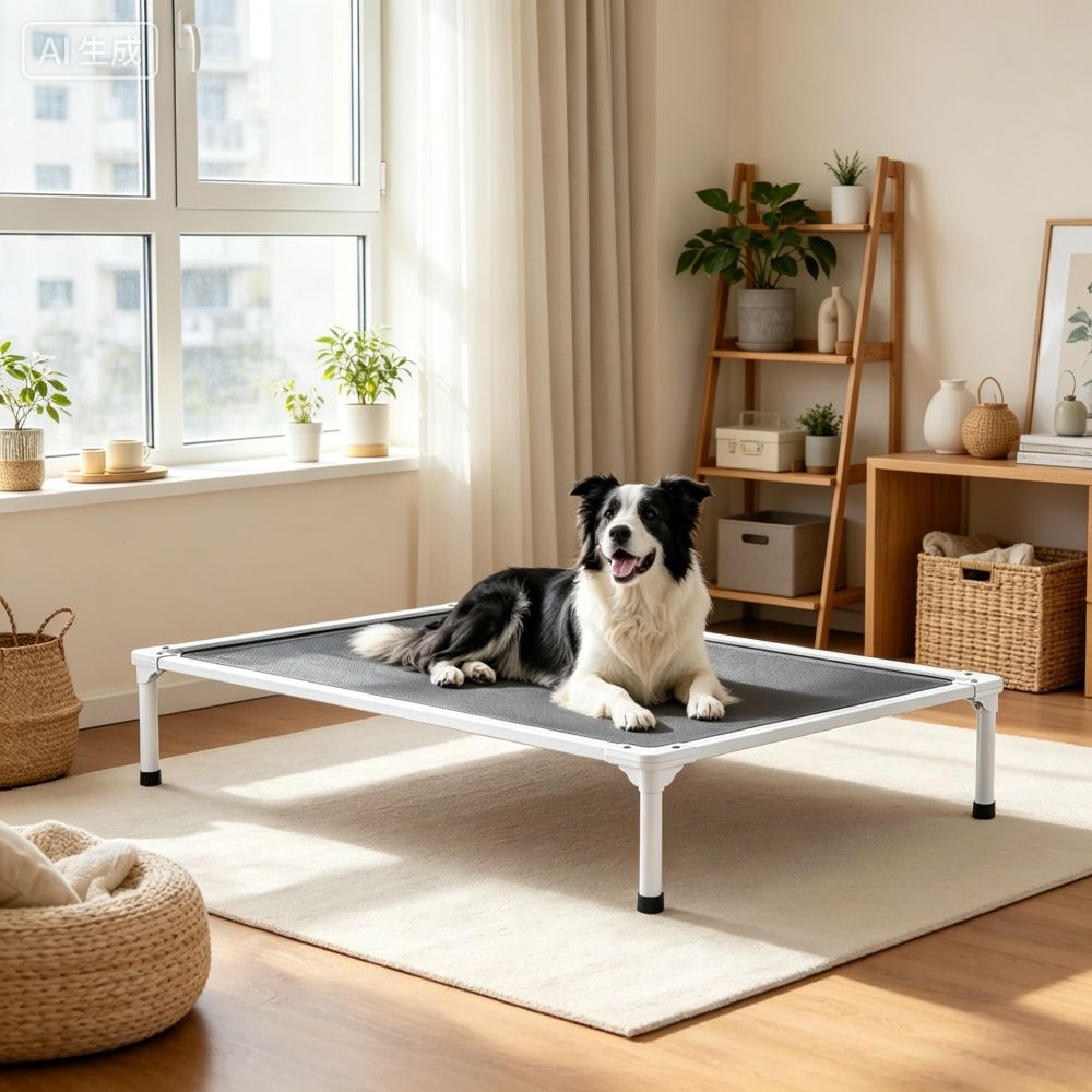 Elevated Dog Bed for Bedroom