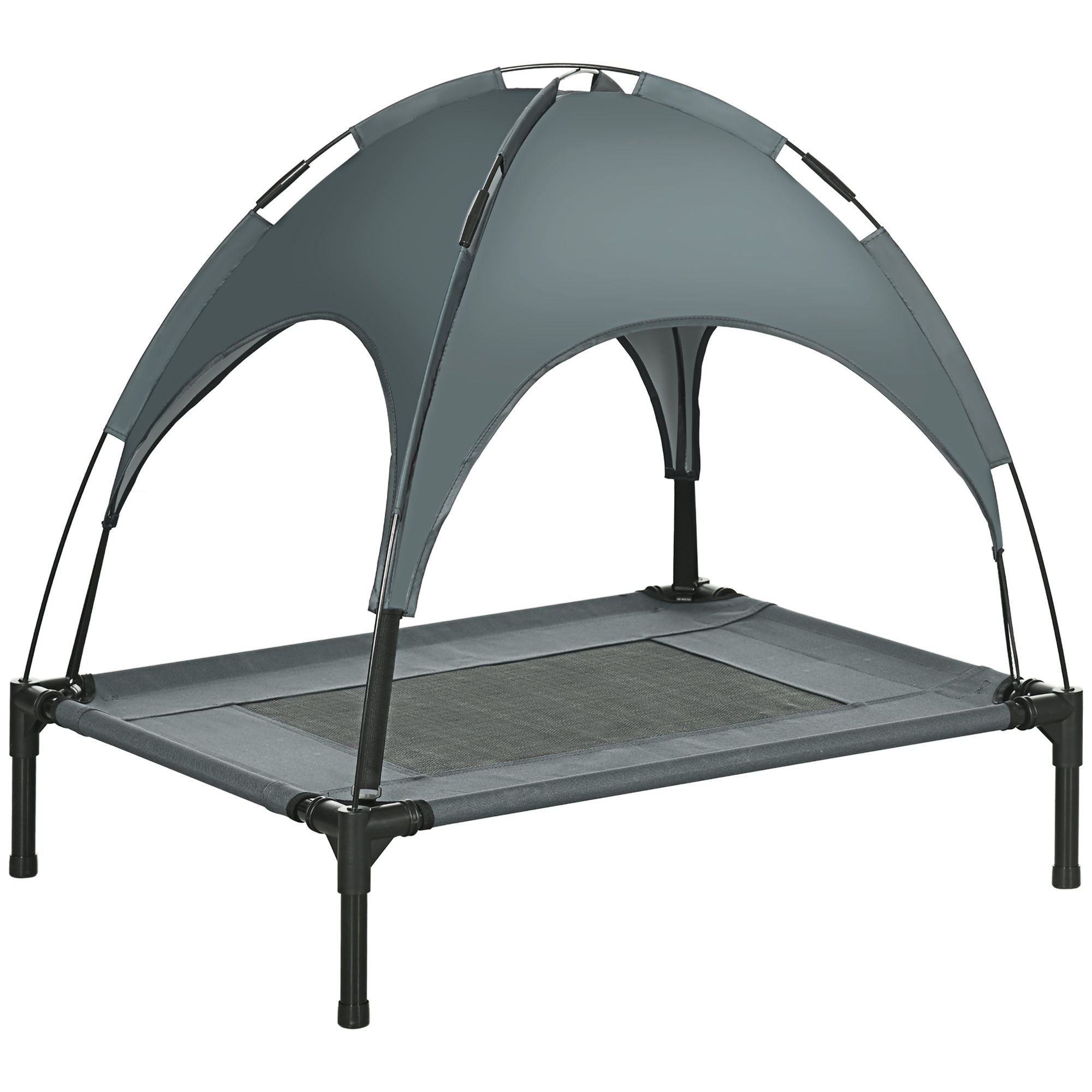 Elevate Your Dog's Comfort with a Shaded Outdoor Cot