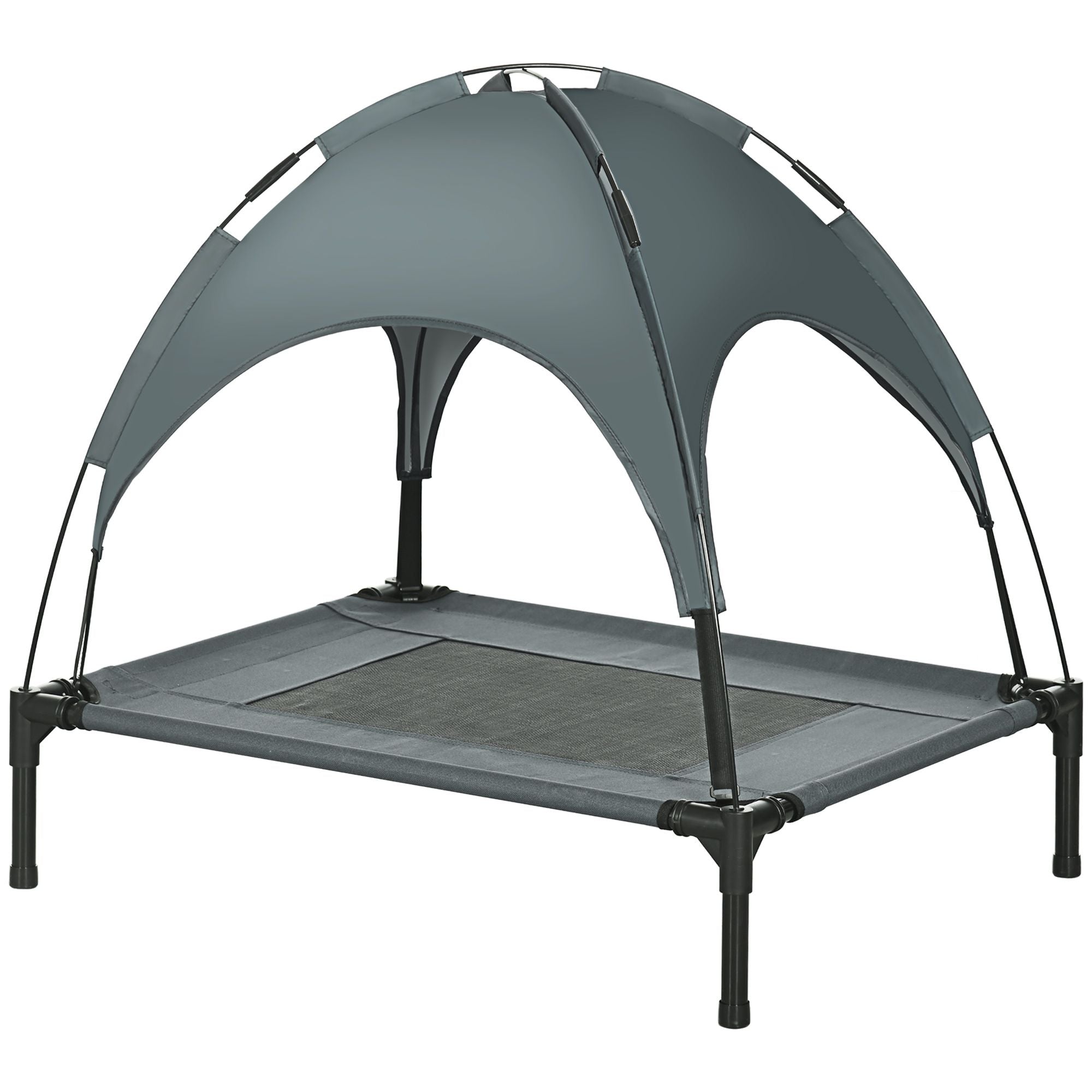 Elevate Your Dog's Comfort with a Shaded Outdoor Cot