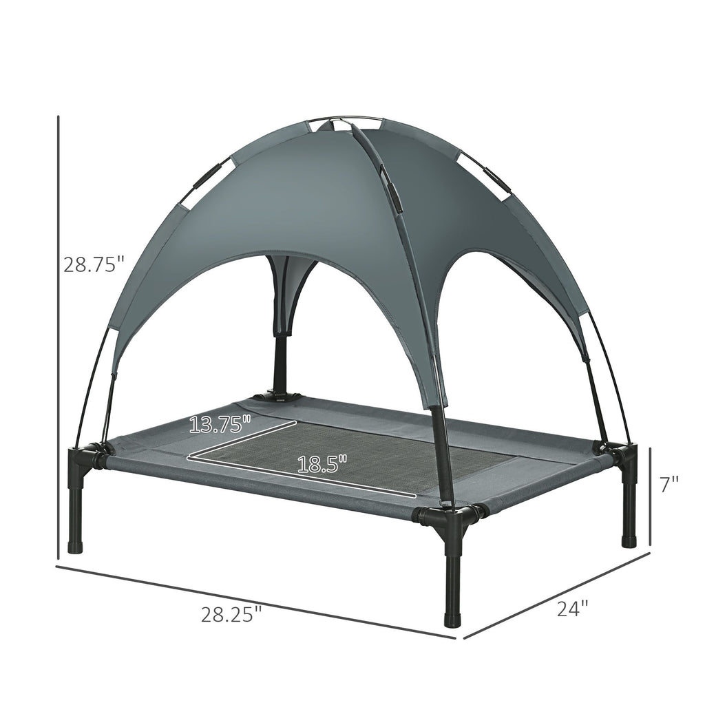Elevate Your Dog's Comfort with a Shaded Outdoor Cot