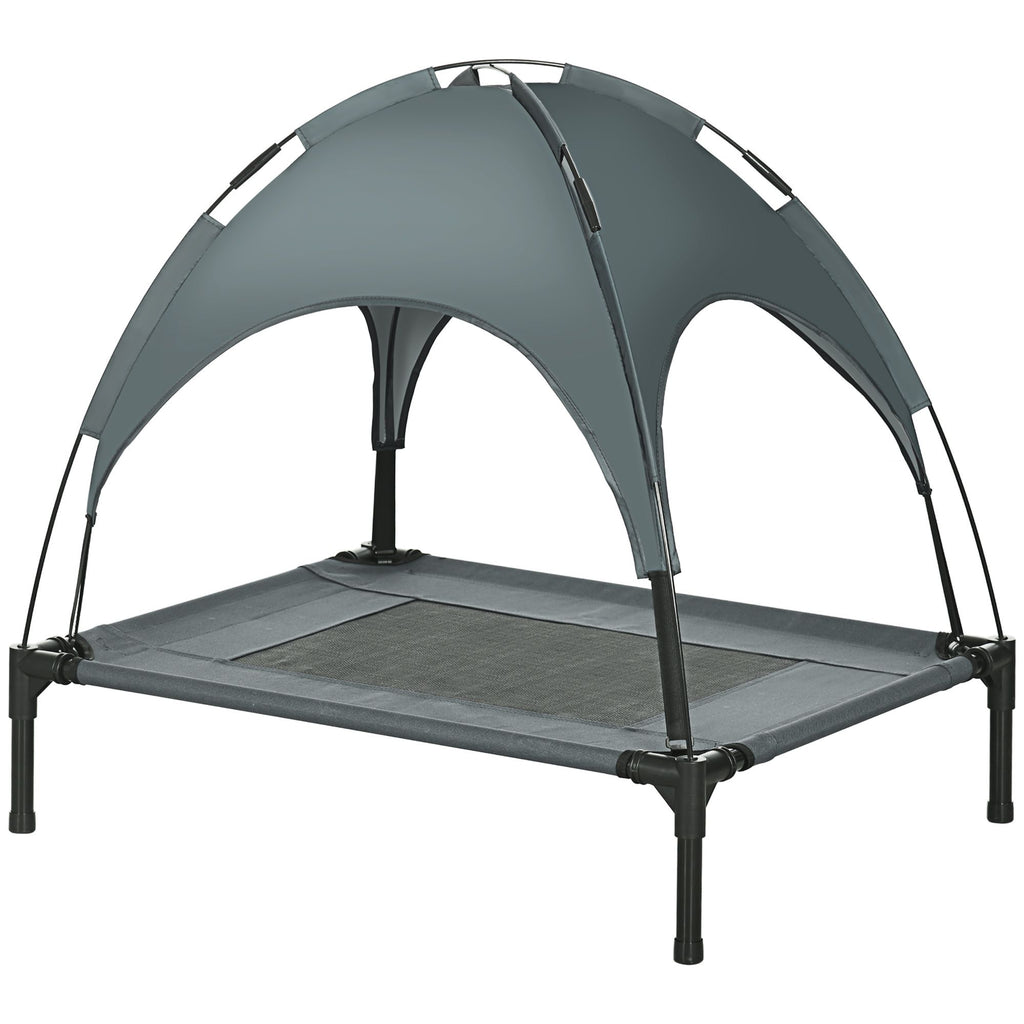 Elevate Your Dog's Comfort with a Shaded Outdoor Cot