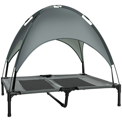 Elevate Your Dog's Comfort with a Shaded Outdoor Cot