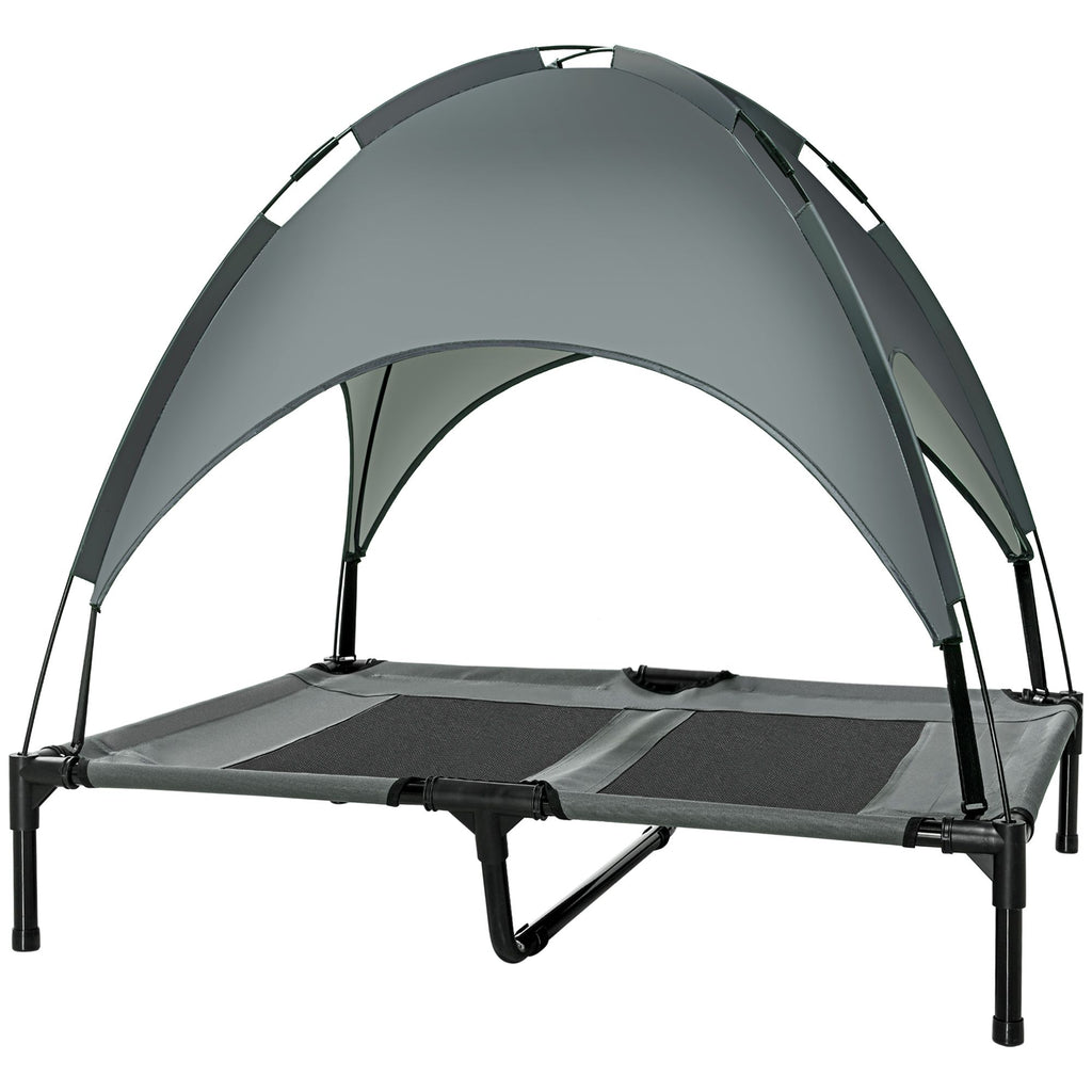 Elevate Your Dog's Comfort with a Shaded Outdoor Cot
