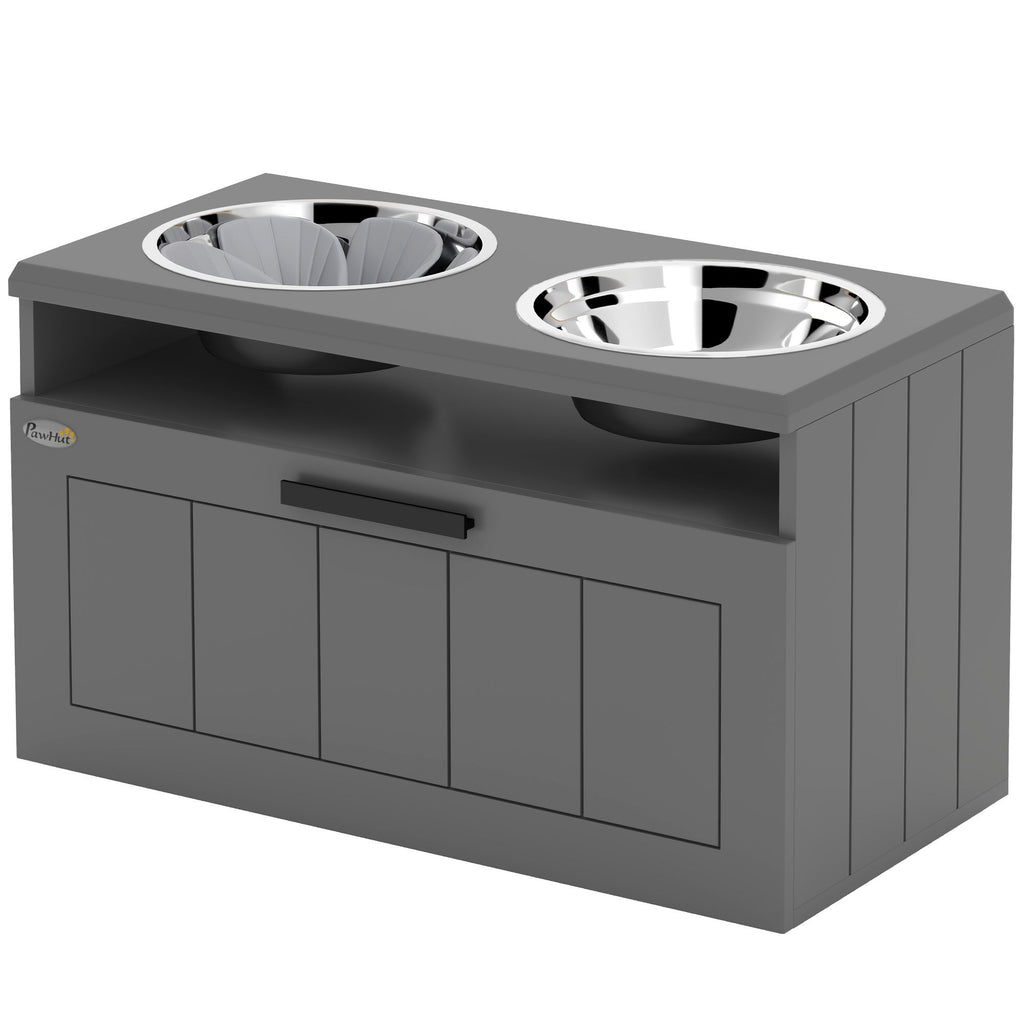Elevate Your Large Dog's Dining Experience with a Raised Bowl Stand & Slow Feeder