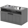 Elevate Your Large Dog's Dining Experience with a Raised Bowl Stand & Slow Feeder