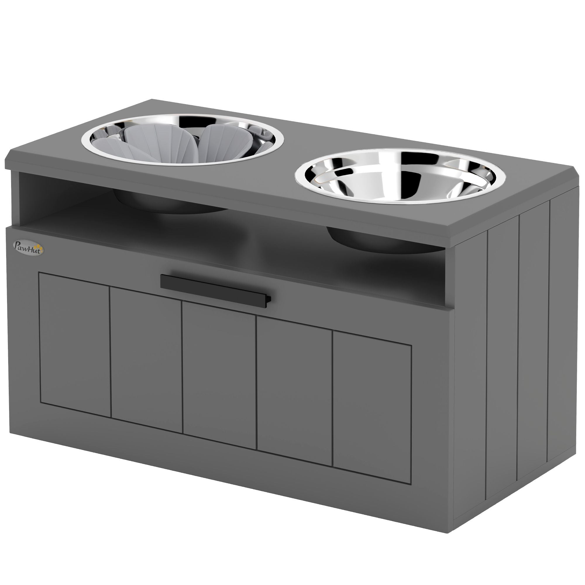 Elevate Your Large Dog's Dining Experience with a Raised Bowl Stand & Slow Feeder
