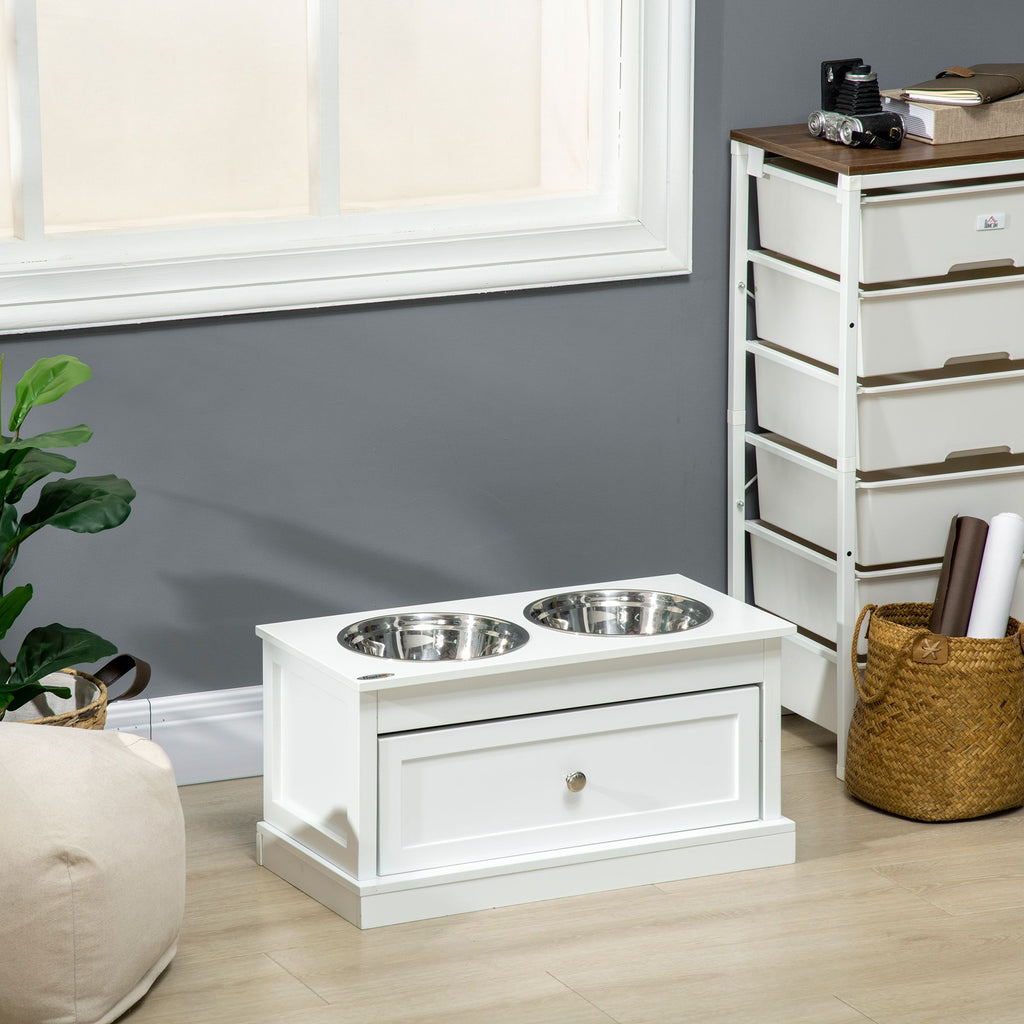 Elevate Your Dog's Dining Experience with Storage & Style