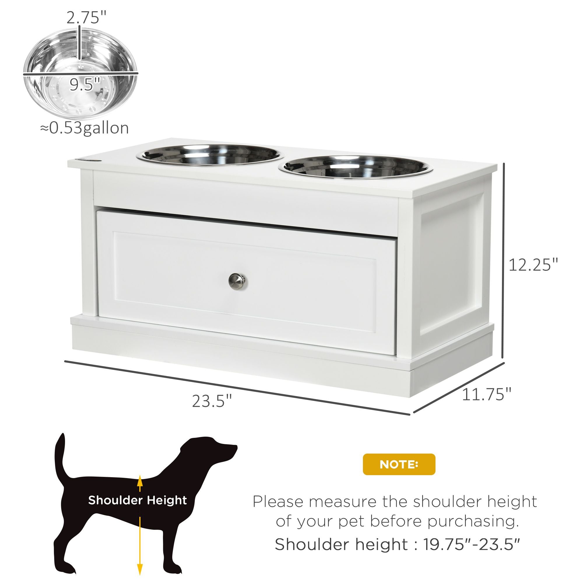 Elevate Your Dog's Dining Experience with Storage & Style