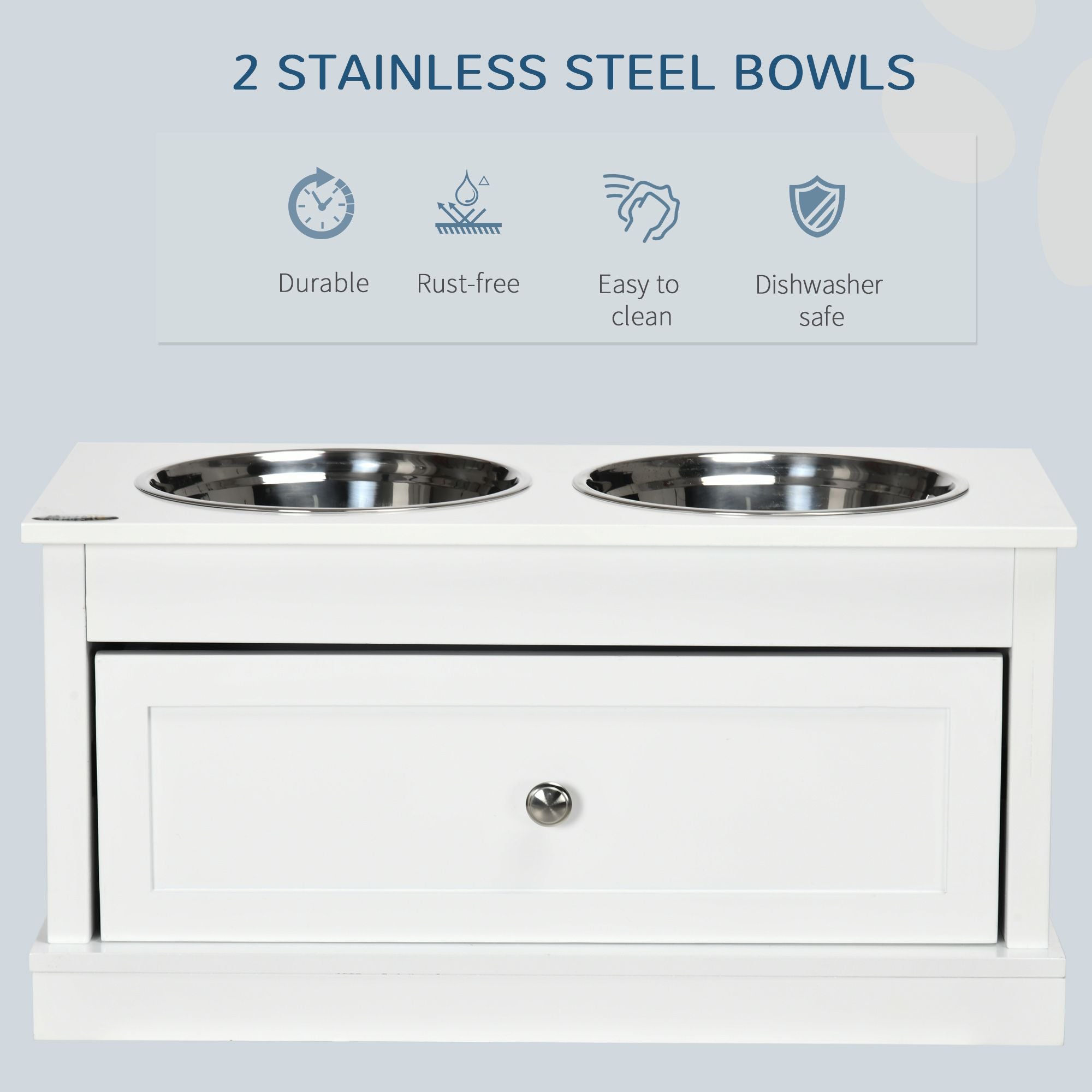 Elevate Your Dog's Dining Experience with Storage & Style