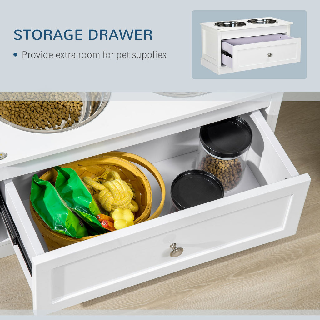 Elevate Your Dog's Dining Experience with Storage & Style