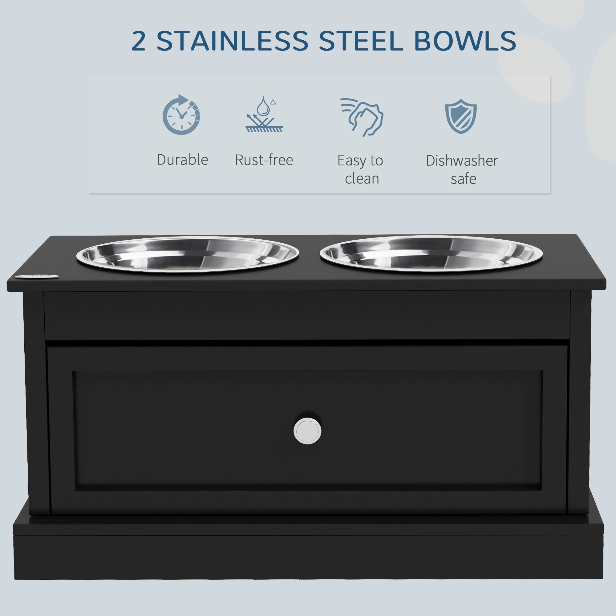 Elevate Your Dog's Dining Experience with Storage & Style