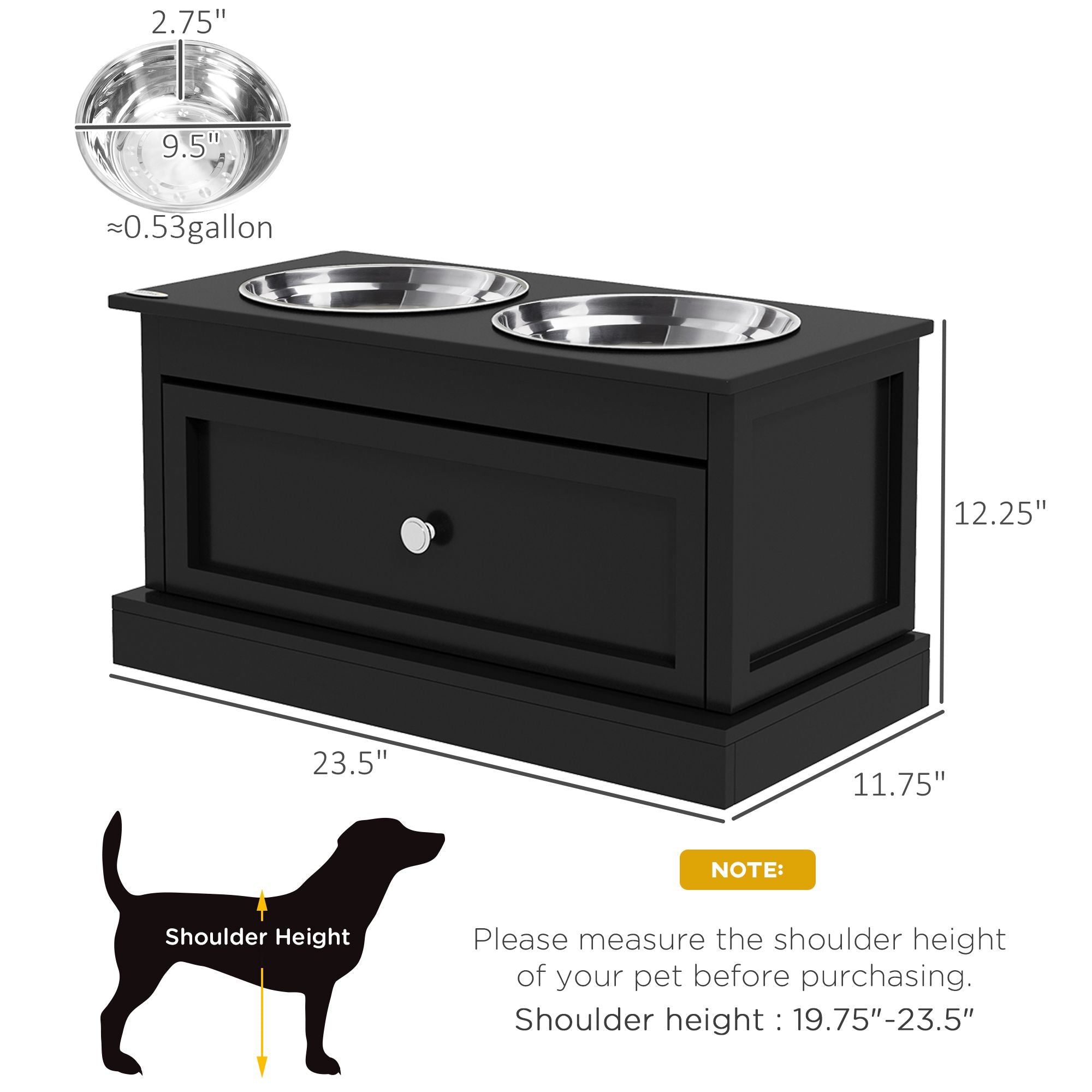 Elevate Your Dog's Dining Experience with Storage & Style