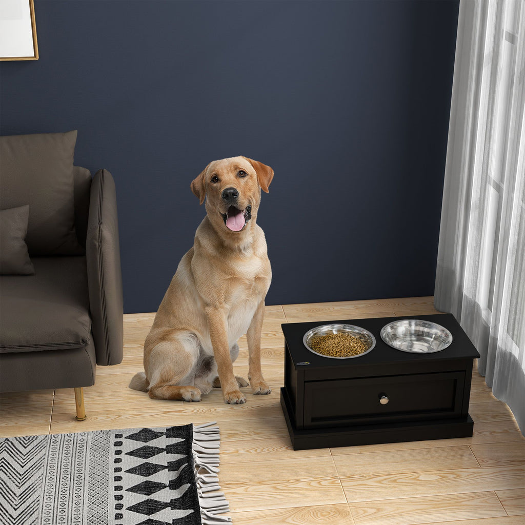 Elevate Your Dog's Dining Experience with Storage & Style