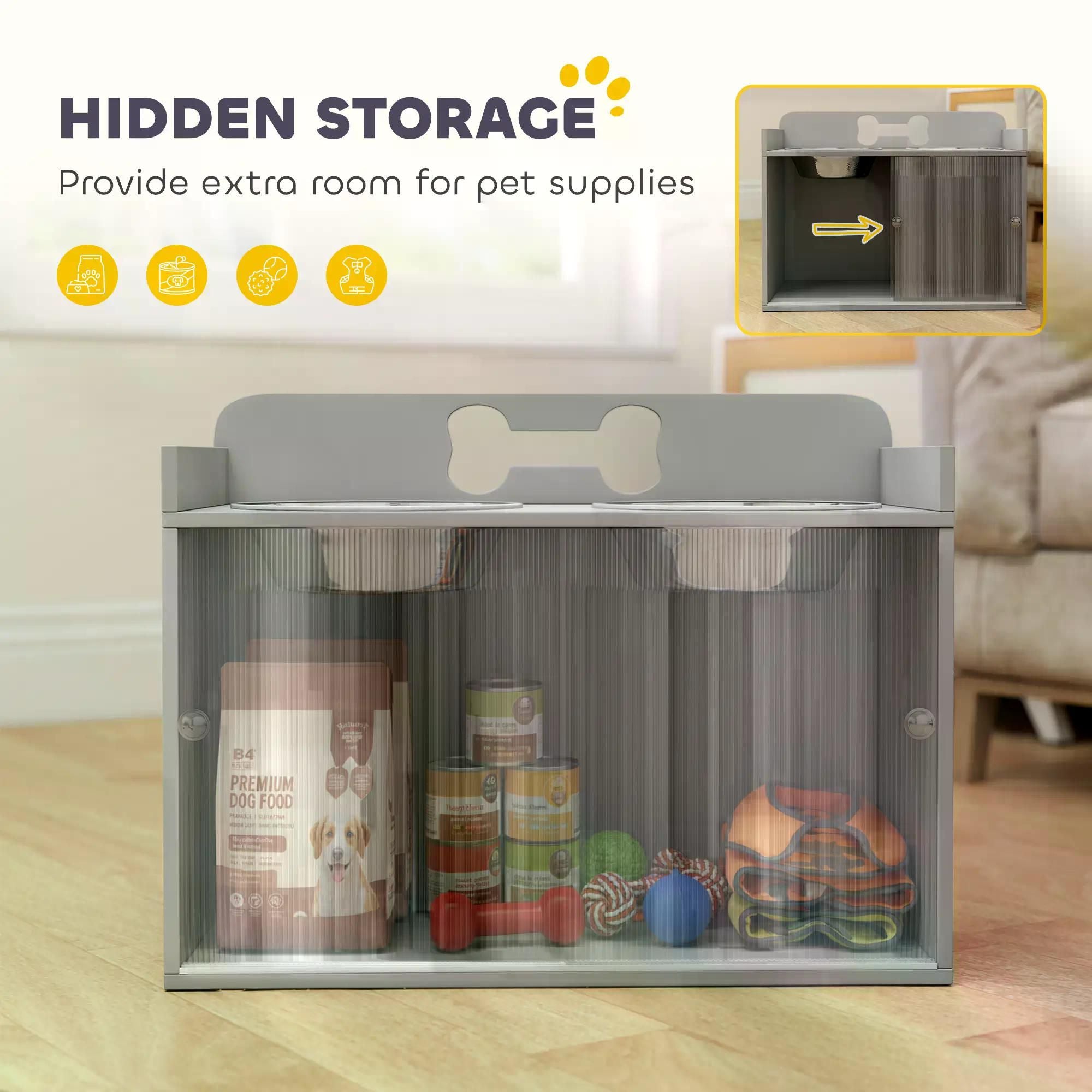 Elevate Your Dog's Mealtime with Style & Storage