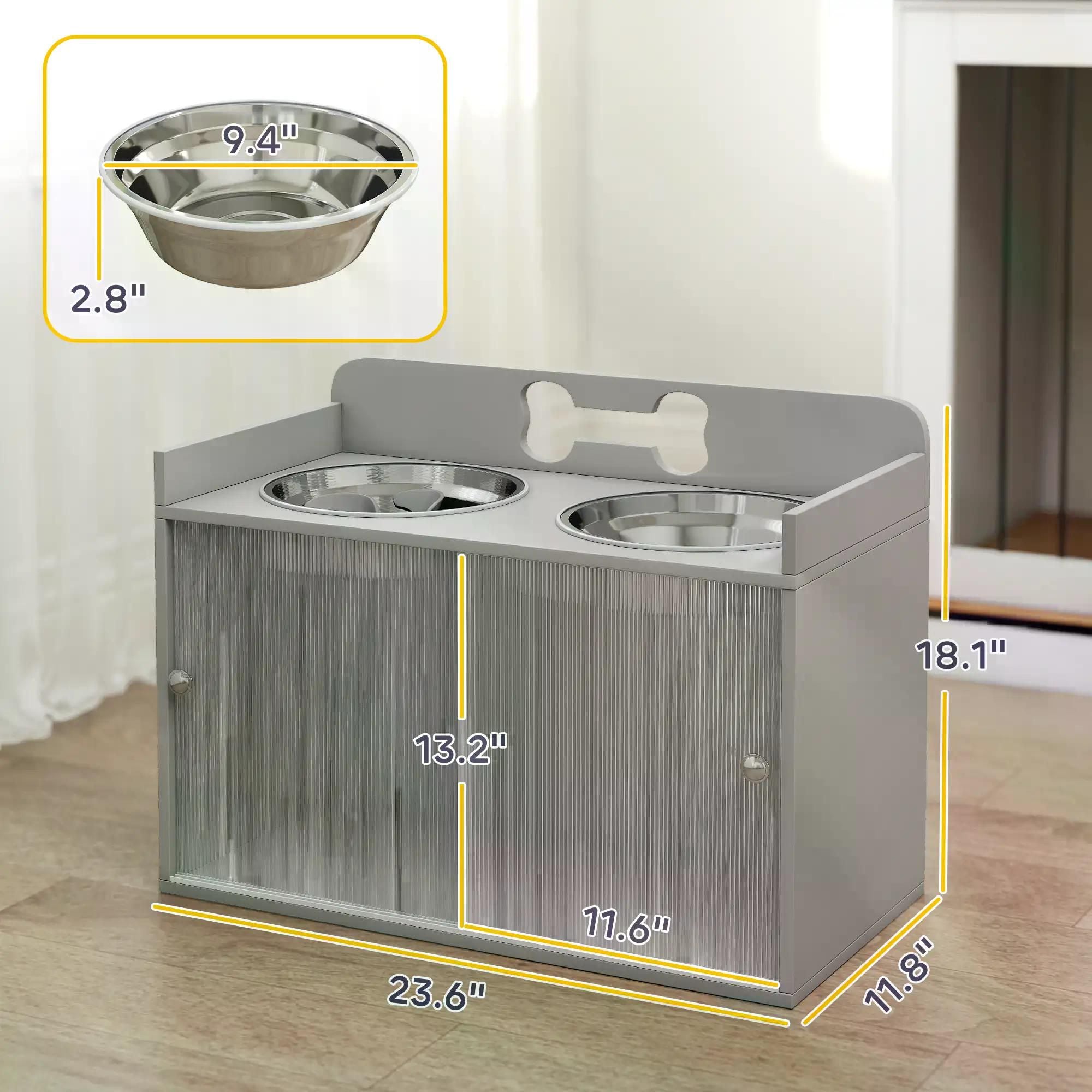 Elevate Your Dog's Mealtime with Style & Storage