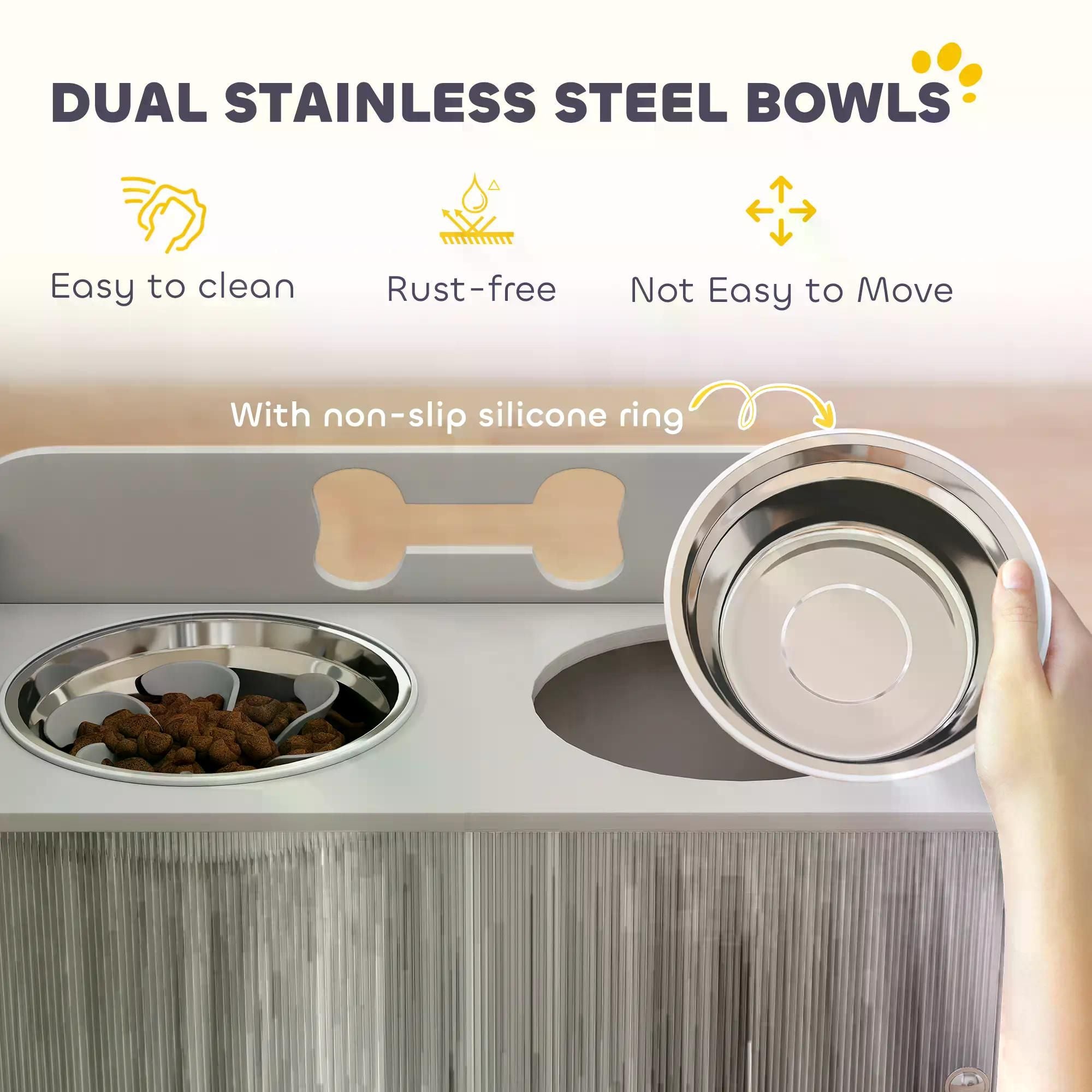 Elevate Your Dog's Mealtime with Style & Storage