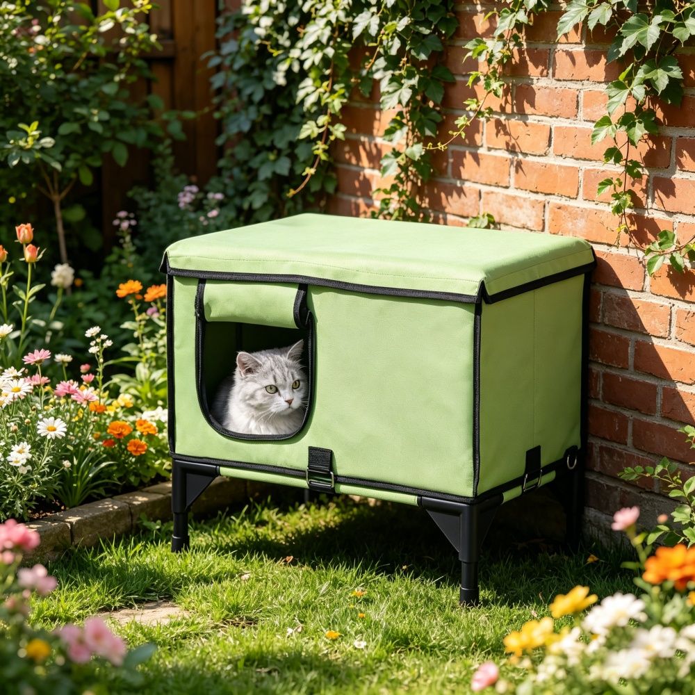 Elevated Heated Cat House