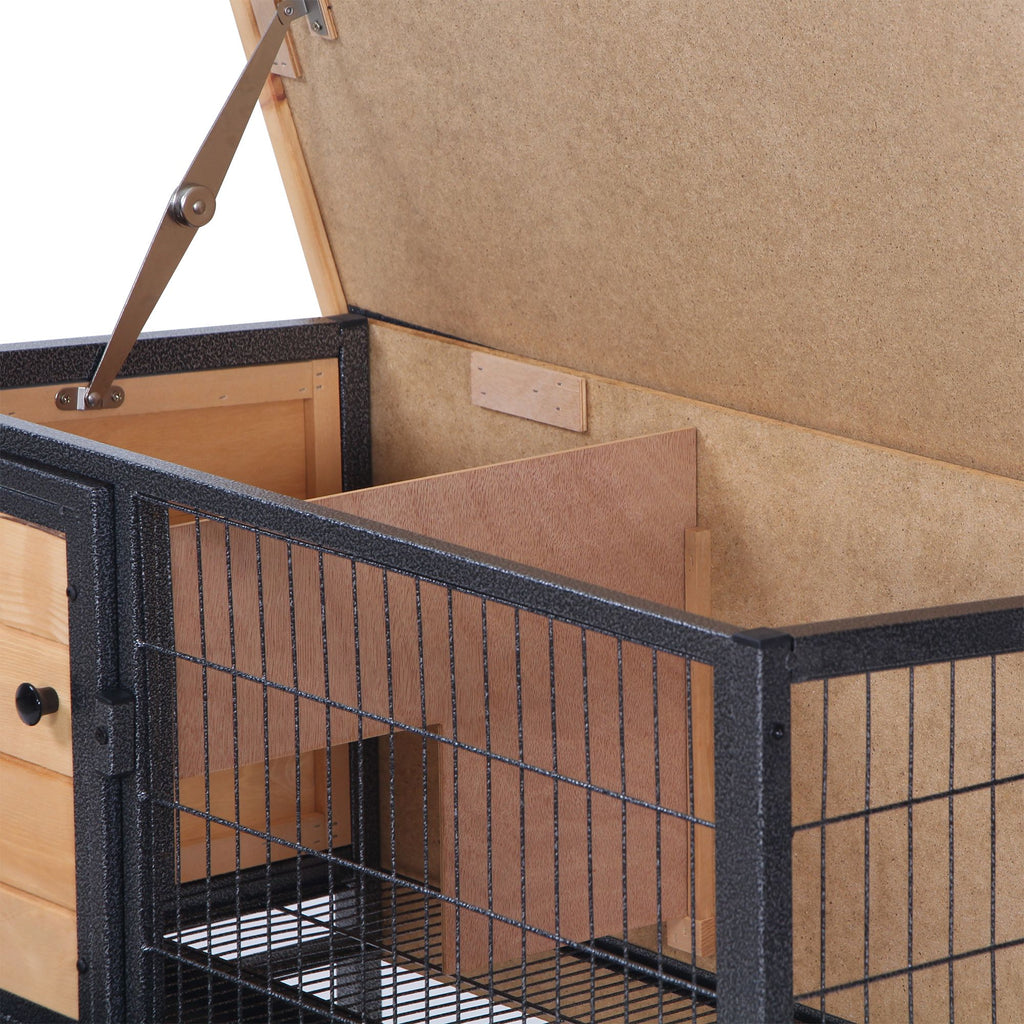 Elevated Outdoor Rabbit Hutch with Removable Tray – Spacious & Safe