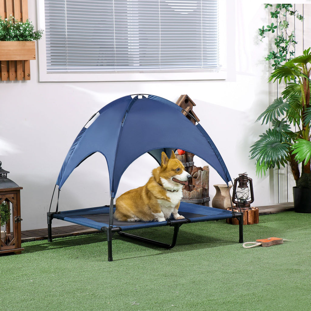 Elevate Your Dog's Comfort with a Portable Cot & Canopy