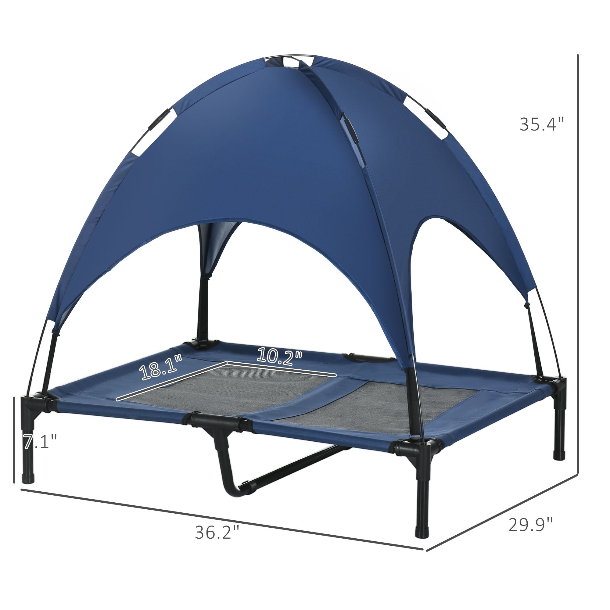 Elevate Your Dog's Comfort with a Portable Cot & Canopy