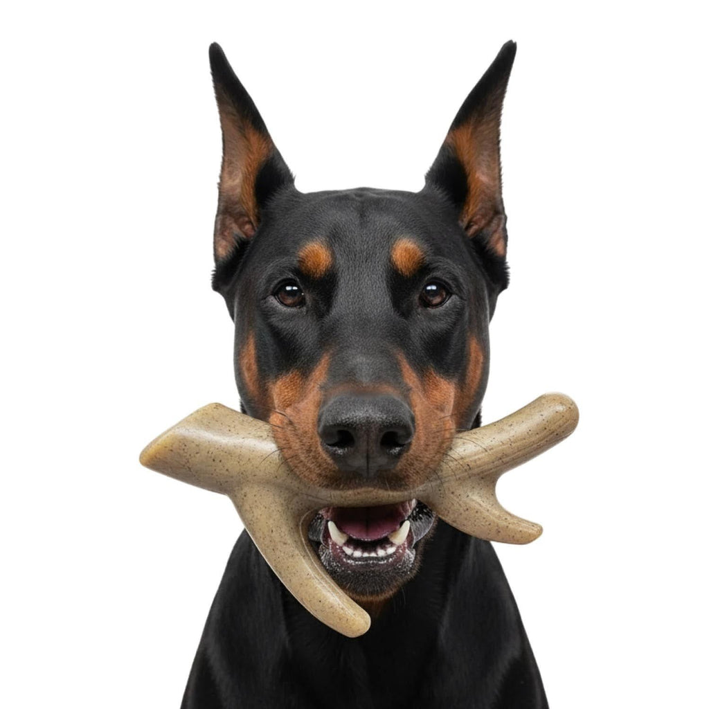 SodaPup Ever Antler Nylon Chew Bone – everyday Elk Antler-Shaped Dog Toy for Aggressive Chewers