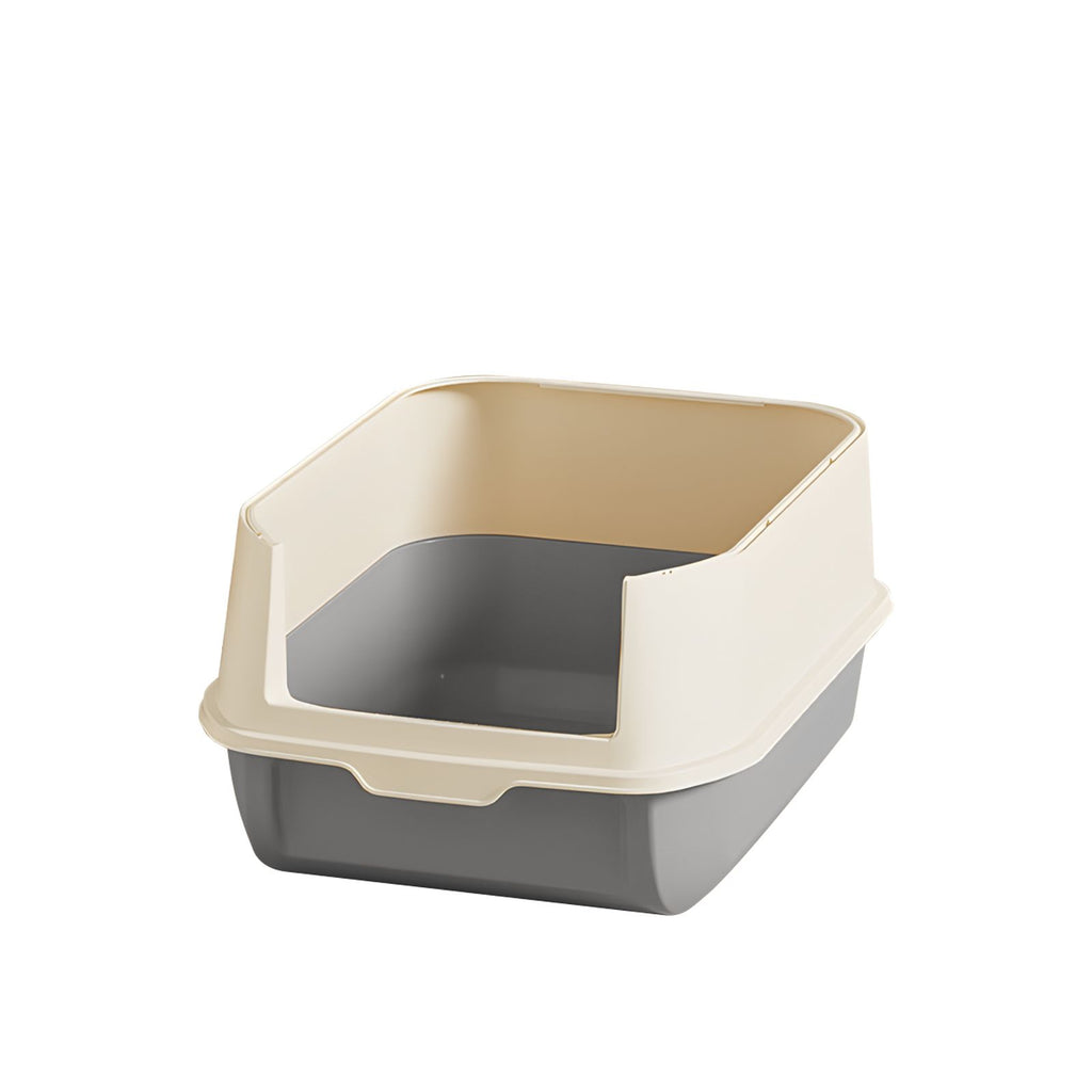 Extra Large Dual-Entry Cat Litter Box, Convertible Open/Enclosed