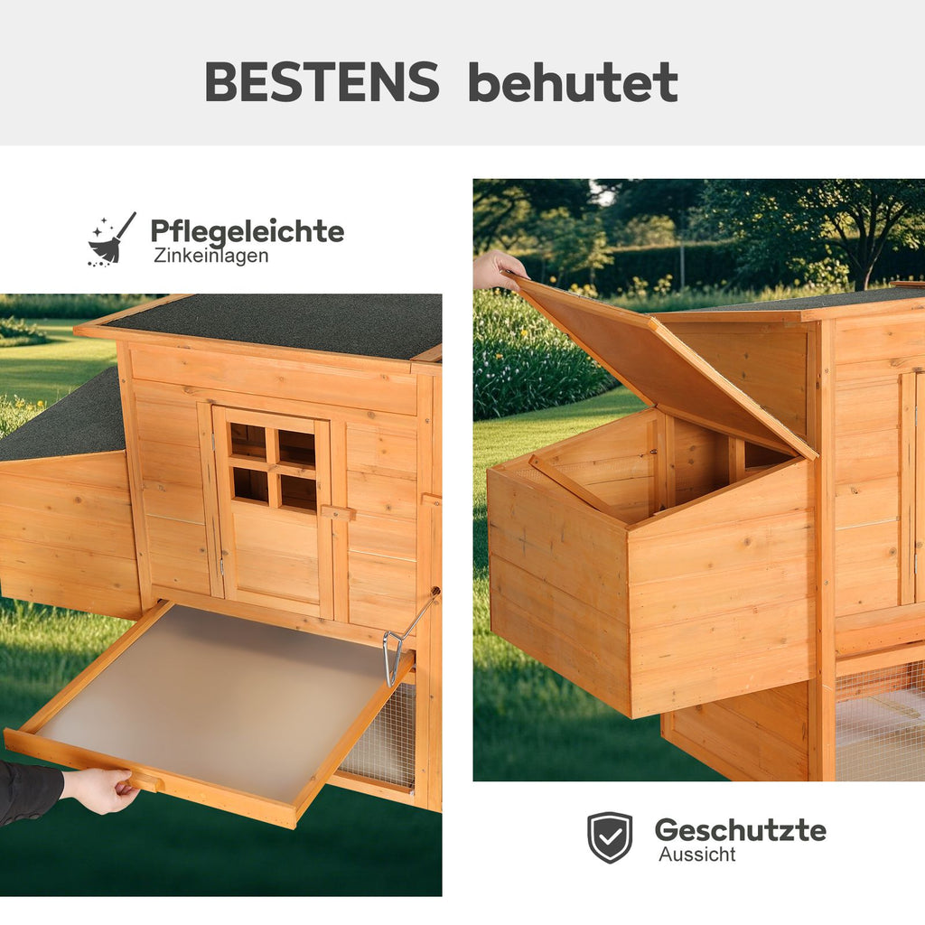 Extra-Large furniture-style Chicken Coop – Weatherproof and Easy to Assemble