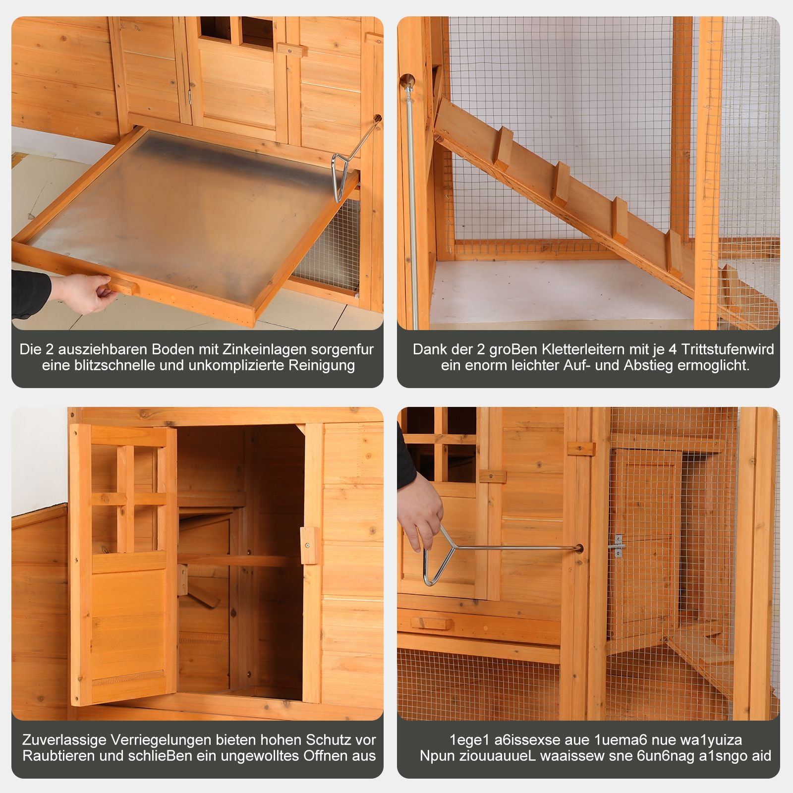 Extra-Large furniture-style Chicken Coop – Weatherproof and Easy to Assemble