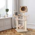 Five-Story Cat Tree with Hammock and Scratching Posts