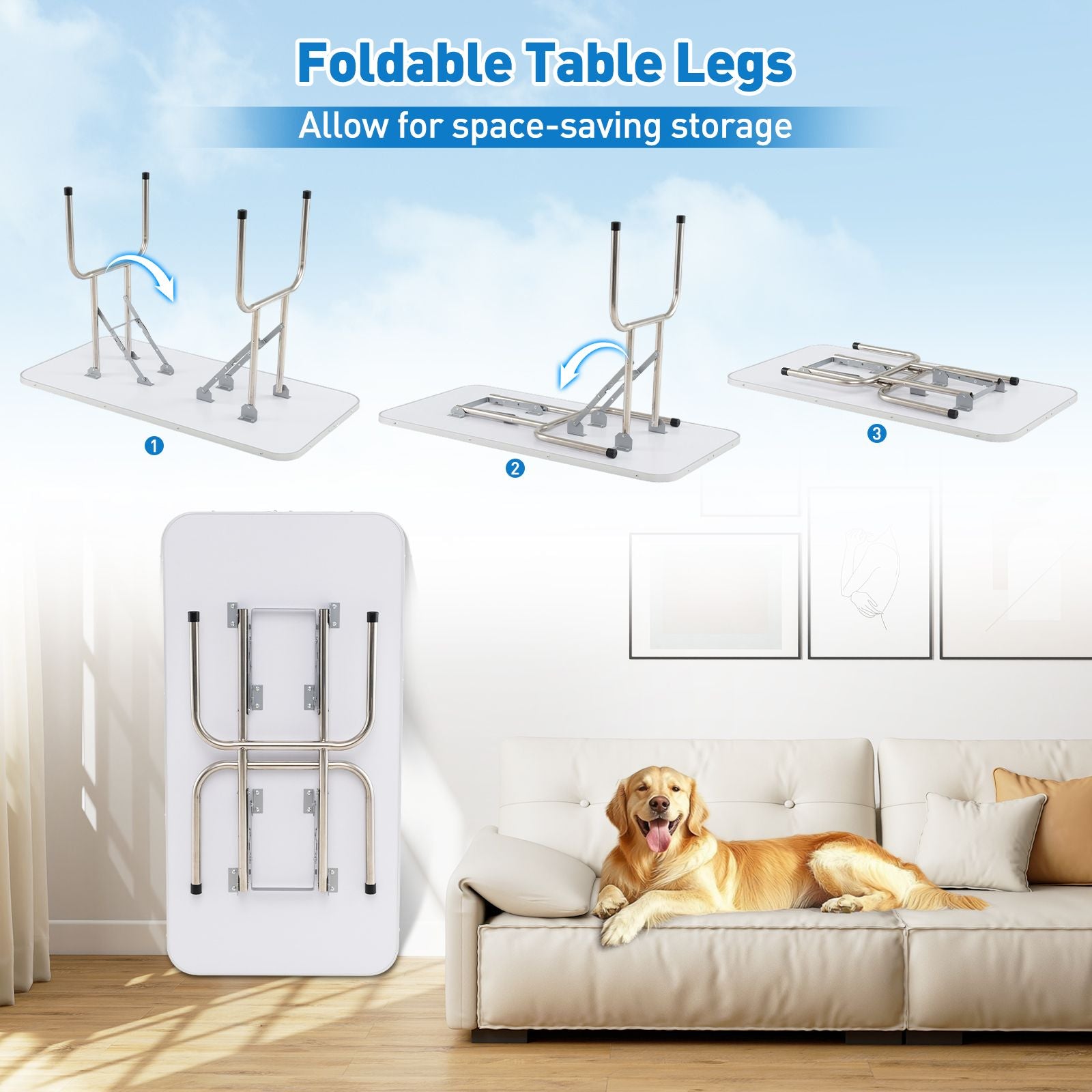 Foldable Dog Grooming Table with Adjustable Arms – Comfort & Stability for Every Groom