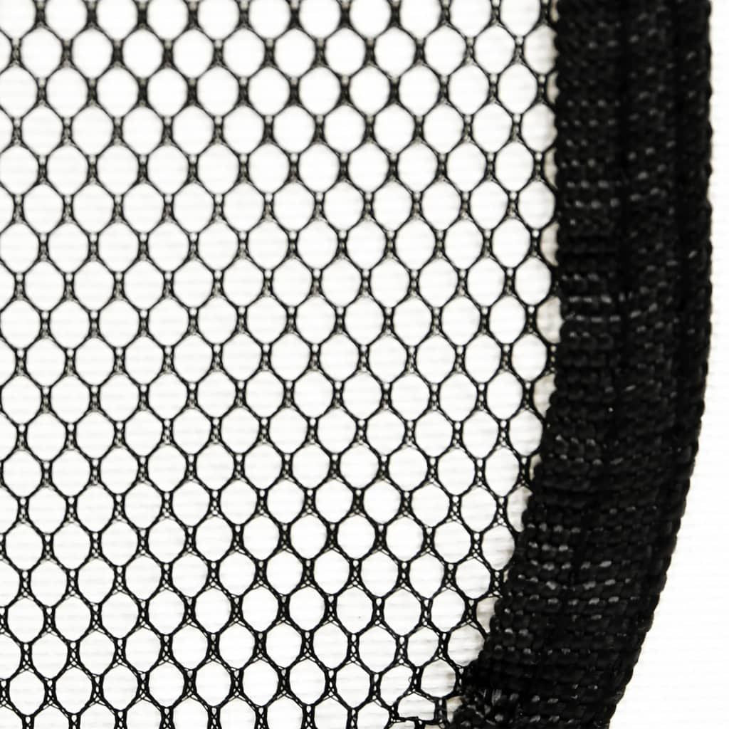 Foldable Dog Playpen with Carrying Bag Black 43.3"x43.3"x22.8