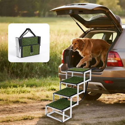 Help Your Large Dog Get In and Out of the Car with Ease – Foldable Ramp Supports Up to 250 lbs