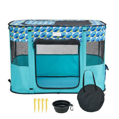 Foldable Pet Playpen: Portable, Breathable, water-ready, Easy Clean