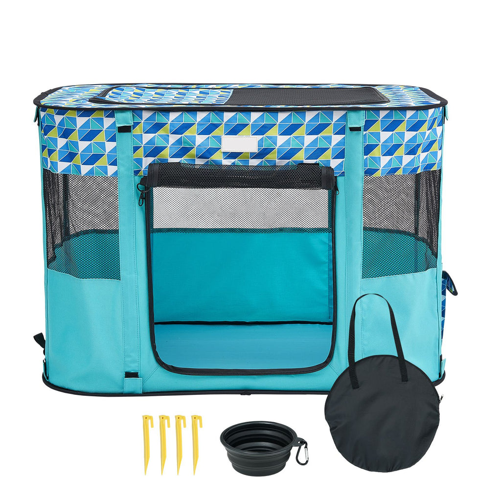 Foldable Pet Playpen: Portable, Breathable, water-ready, Easy Clean