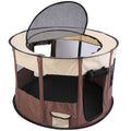 Foldable Pet Playpen with Carry Bag - Multi-Size, Detachable Top