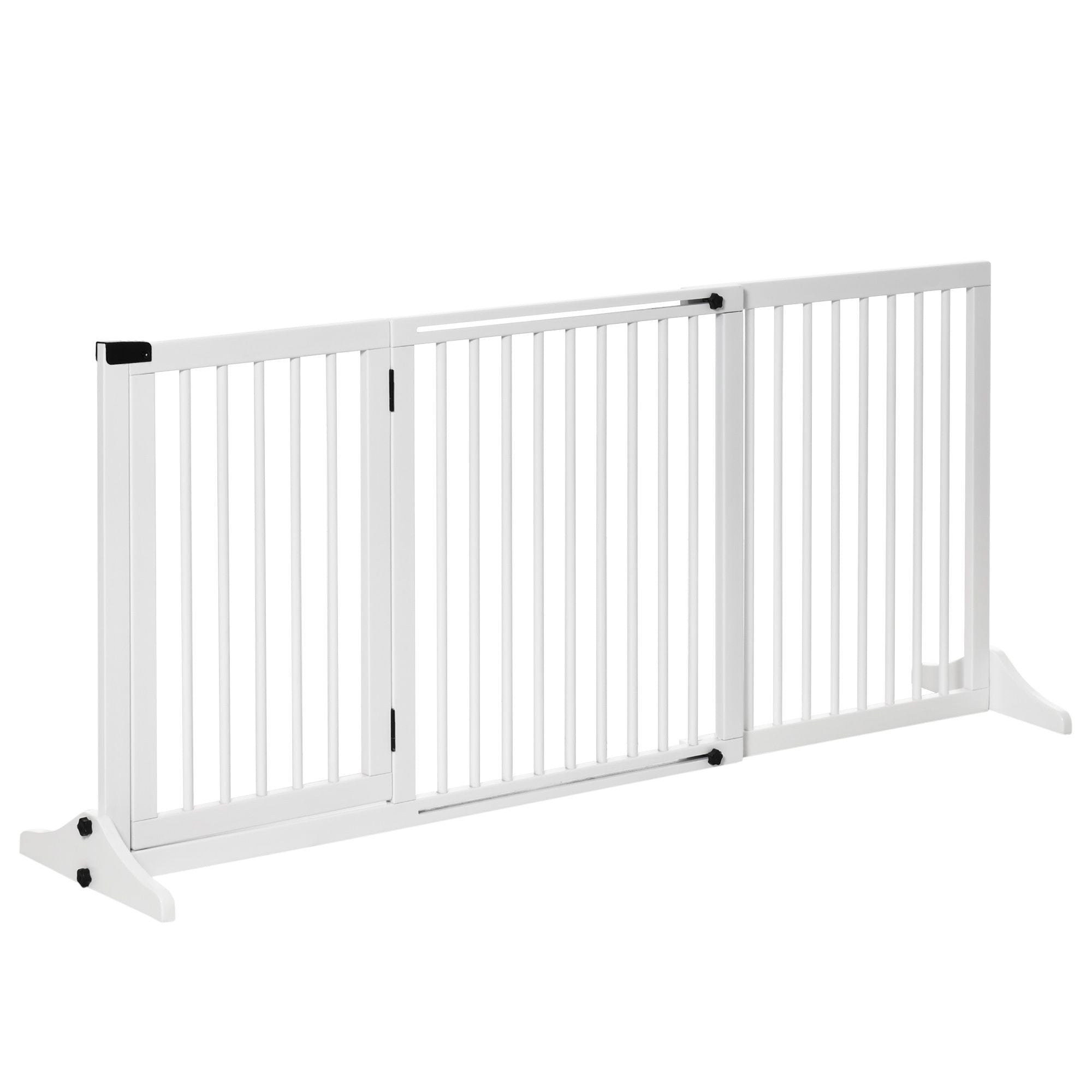 Adjustable Freestanding furniture-style Pet Gate with Lockable Door