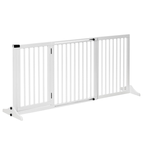 Adjustable Freestanding furniture-style Pet Gate with Lockable Door – image 2