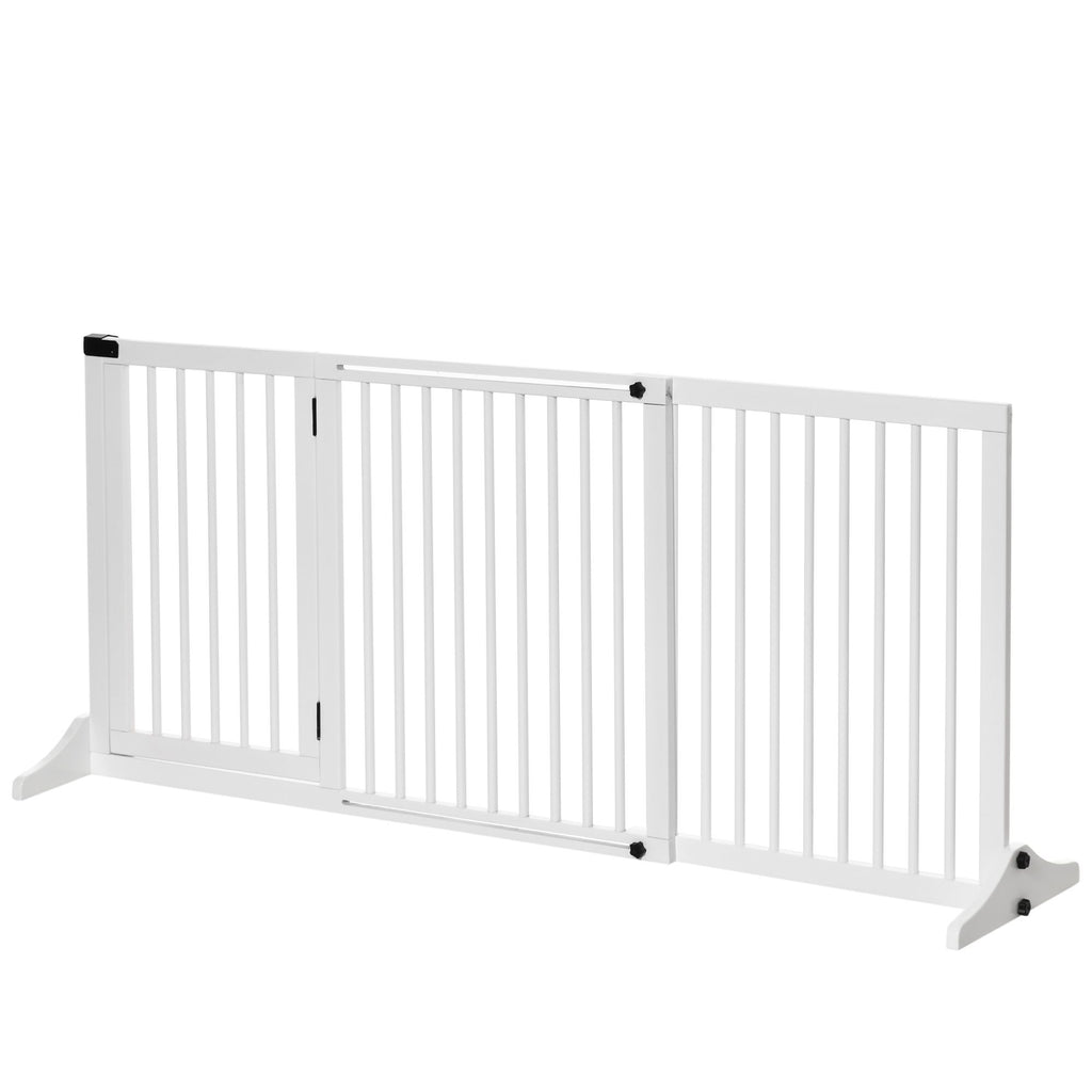 Adjustable Freestanding furniture-style Pet Gate with Lockable Door