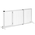 Adjustable Freestanding furniture-style Pet Gate with Lockable Door