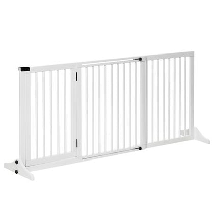 Adjustable Freestanding furniture-style Pet Gate with Lockable Door