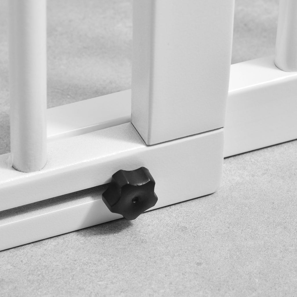 Adjustable Freestanding furniture-style Pet Gate with Lockable Door