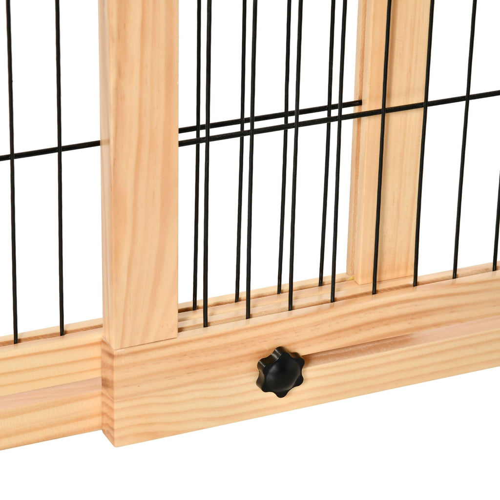 Extra Wide Freestanding Pet Gate – 72" Adjustable Barrier