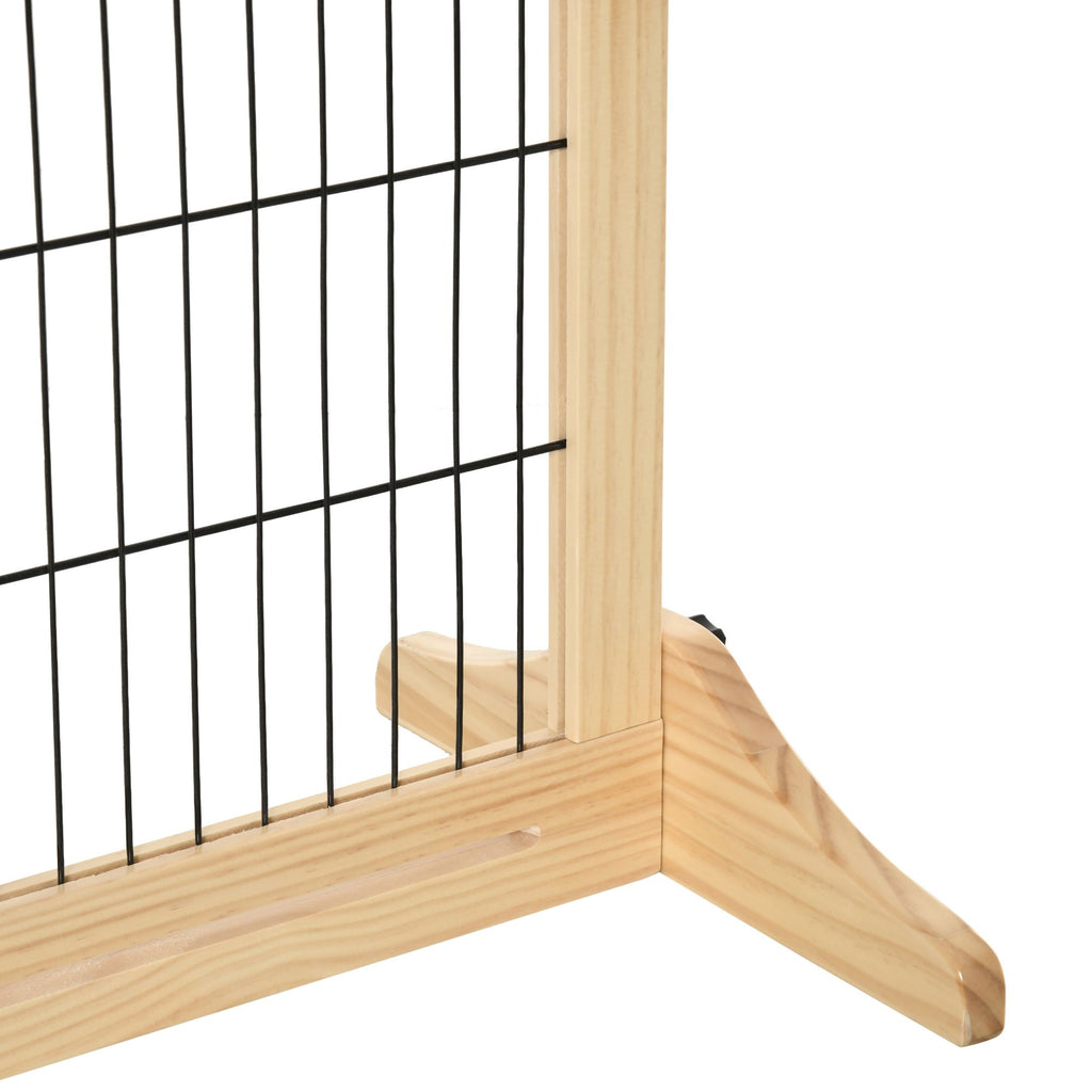 Extra Wide Freestanding Pet Gate – 72" Adjustable Barrier